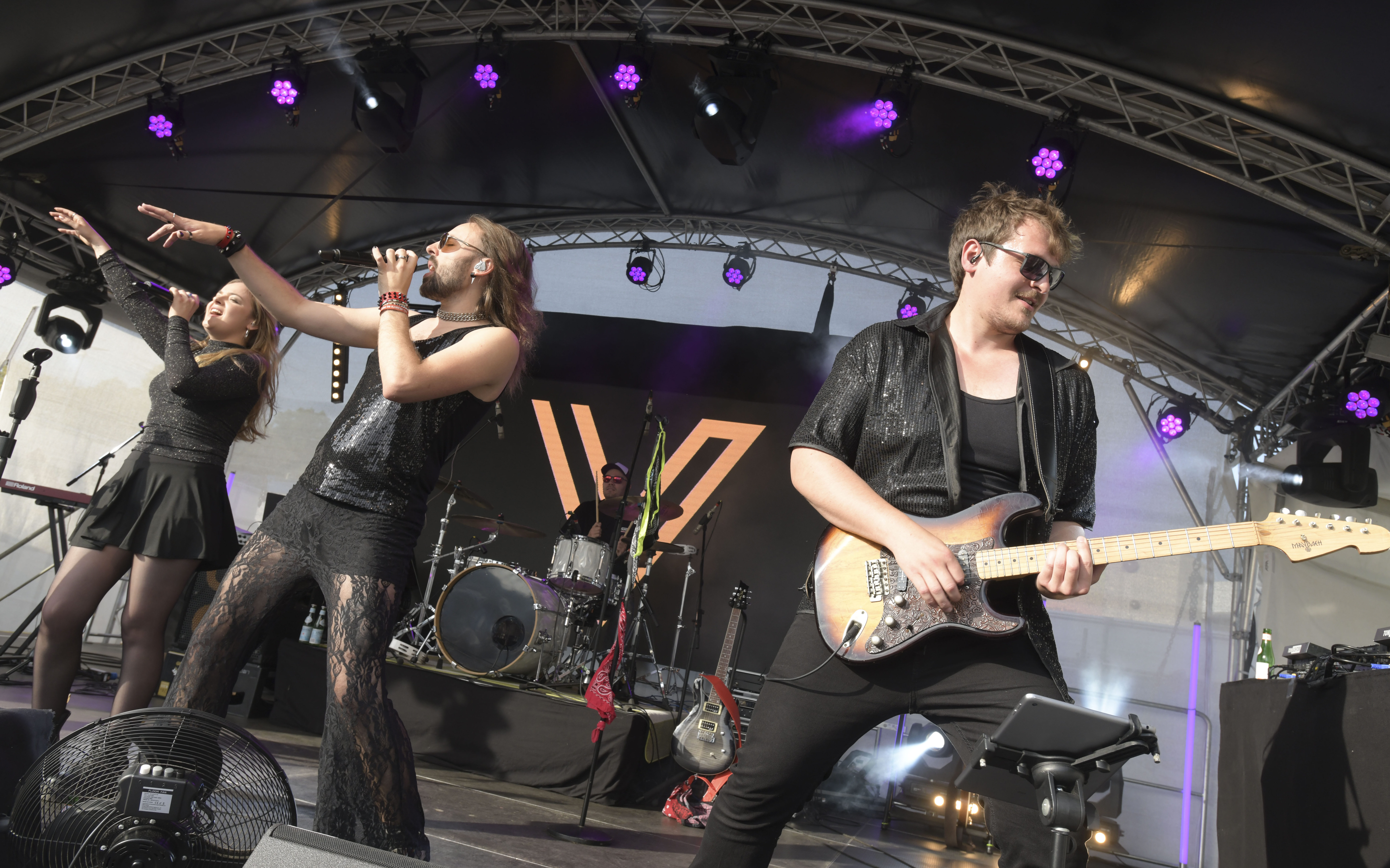 Coverband Vergeben auf der Bühne