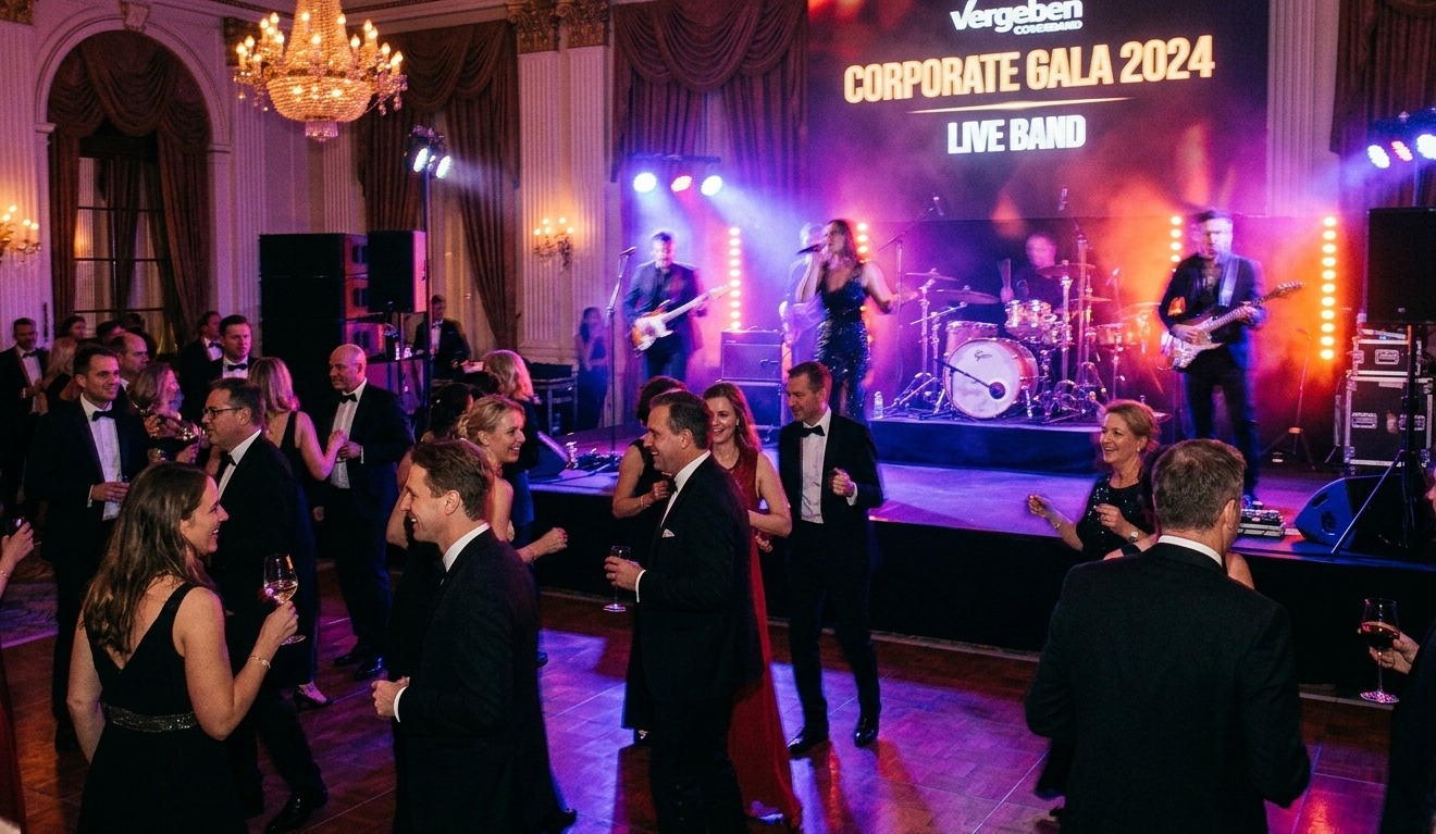 Coverband Vergeben bei einem Firmenevent